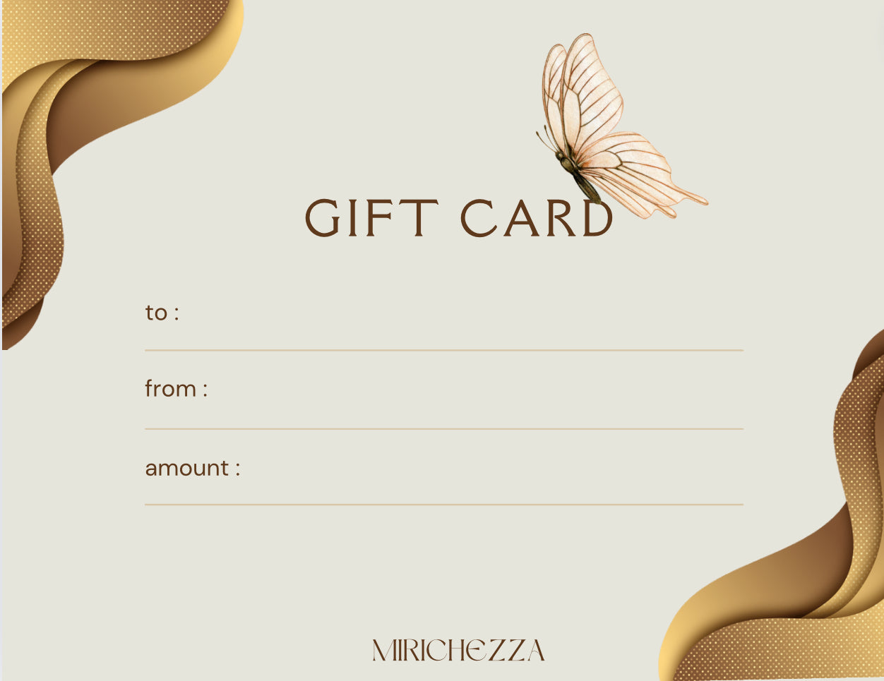 MIRICHEZZA GIFT CARD